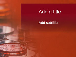 赤い血液サンプル - 医療PPTテンプレート