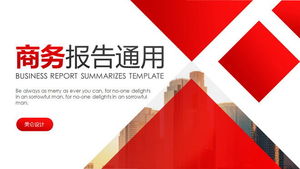 Kırmızı Kurumsal Raporu PPT Şablon İndir