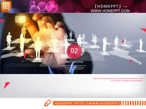 Kırmızı Düz ​​İş Slayt Grafikler Free Download