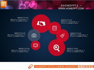 Kırmızı Düz ​​Çalışma Planı PPT Şeması