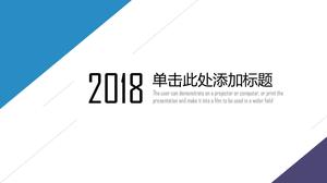 Rinfrescante modello PPT universale minimalista blu e viola