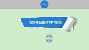 Odświeżanie tematu raportu otwarcia szablonu PPT