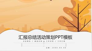 Modelo de PPT de planejamento de eventos de resumo de relatório