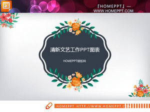 Retro Floral Background Art Fresh