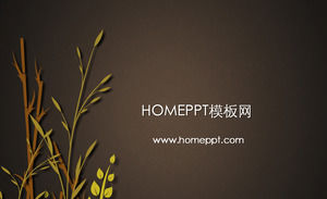 Rice wheat background plant slides template download