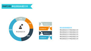 Modelo de PPT de descrição da taxa de porcentagem de toque