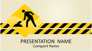 道路建设的PowerPoint模板下载