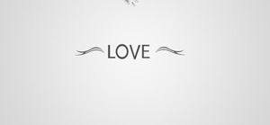 Romantyczna miłość elektroniczny album fotograficzny szablon PPT