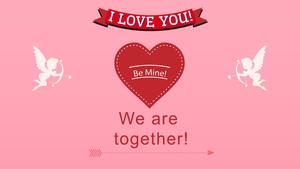 Romantic roz chinez Ziua Îndrăgostiților PPT Template