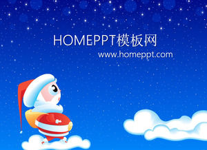 Mikołaj tło szablonu PPT do pobrania