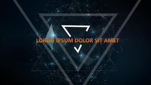 Nauka i technologia, ogromny wszechświat, kosmiczny szablon PPT