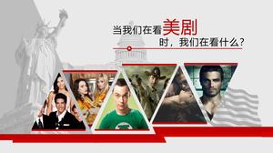 Das Gefühl amerikanischer Fernsehdramen sehen