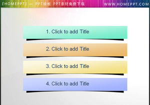 Simple and elegant PPT catalog material with shadow effect