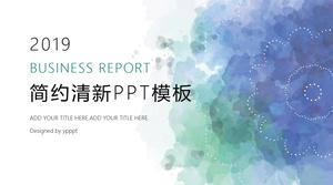 Простой и свежий акварельный цветущий шаблон PPT