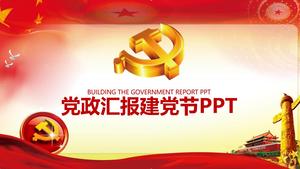 Simples e generoso modelo de PPT de construção partidária