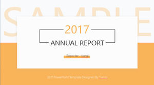 シンプルな雰囲気UI風の作業サマリーレポートヨーロッパとアメリカのビジネスPPTテンプレート