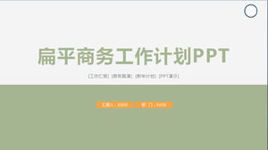 download gratuito di Simple blu piano di lavoro piatta modello PPT