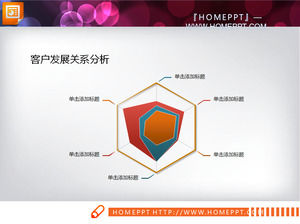 Basit Renk Radar Grafik PPT Şeması