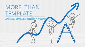 Modèle PPT peint à la main et amusant