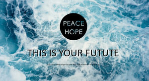 เทมเพลต PPT แบบสรุปสไตล์ยุโรปและอเมริกาแบบง่าย