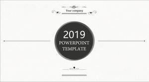 เทมเพลต PPT รูปแบบย้อนยุคสไตล์ยุโรป