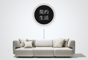 Prosta koncepcja życia atmosfera PPT szablon