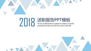 Laporan angin segitiga sederhana melaporkan template PPT