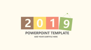 Kleine frische Arbeit Zusammenfassung PPT-Vorlage