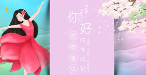 Template PPT segar kecil