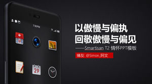 Smartisan T2 duyarlılığı PPT şablonu