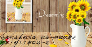 Jugend-Animations-ppt-Schablone der Spritzentintenfarbe bunte