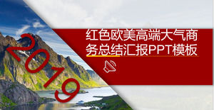 Modèle de PPT de rapport de synthèse sur les activités atmosphériques haut de gamme en Europe et aux États-Unis