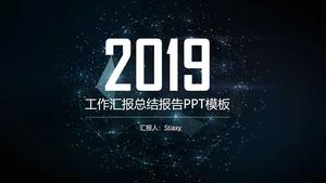 Yıldız arka plan çalışması özet raporu PPT şablonu