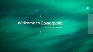 Yıldız stili PPT rapor şablonu