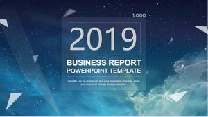 Modèle PPT dynamique du vent IOS de fond étoilé