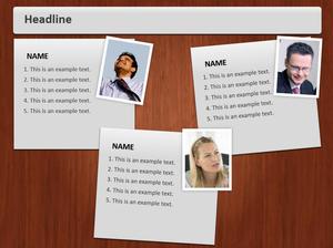 Sticky note pengenalan karakter foto bahan PPT