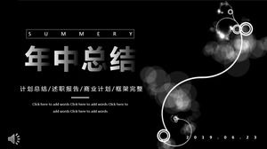 Resumo do modelo PPT estilo simples no meio do ano