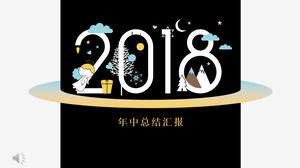 Modello PPT di riepilogo del report di riepilogo annuale