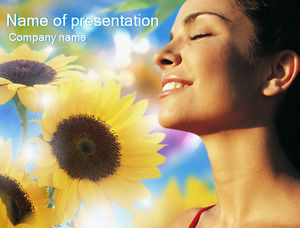 向日葵和美丽的笑容