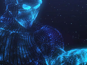 เทมเพลต PPT ที่ใช้เทคโนโลยี Blu-ray สุดยอดสไตล์ Super Cool