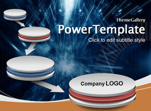 Sustainable development path Powerpoint Templates