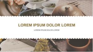 Teekanne Tee Teezeremonie PPT Vorlage