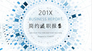 技術背景報告藍色輻射背景的PPT模板