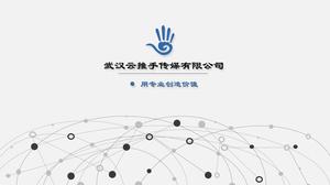 Technology sense network company profile PPT template