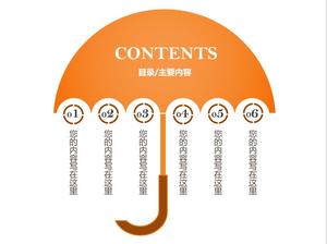 Templat Slide Katalog Payung Kreatif