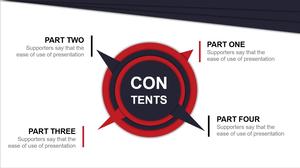 Şablon Direktori PPT Dinamik Dinamik Pointer Kreatif