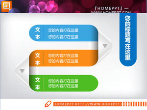 Ten requintado criativo PPT download do pacote gráfico