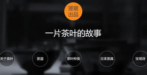 The beauty of the tea ceremony, the ppt template for tea culture introduction