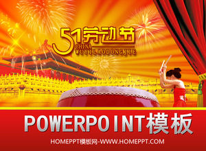 Festival festival festival festival dari template May Day Hari Buruh PPT