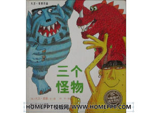 "Tiga Monster" Gambar Cerita